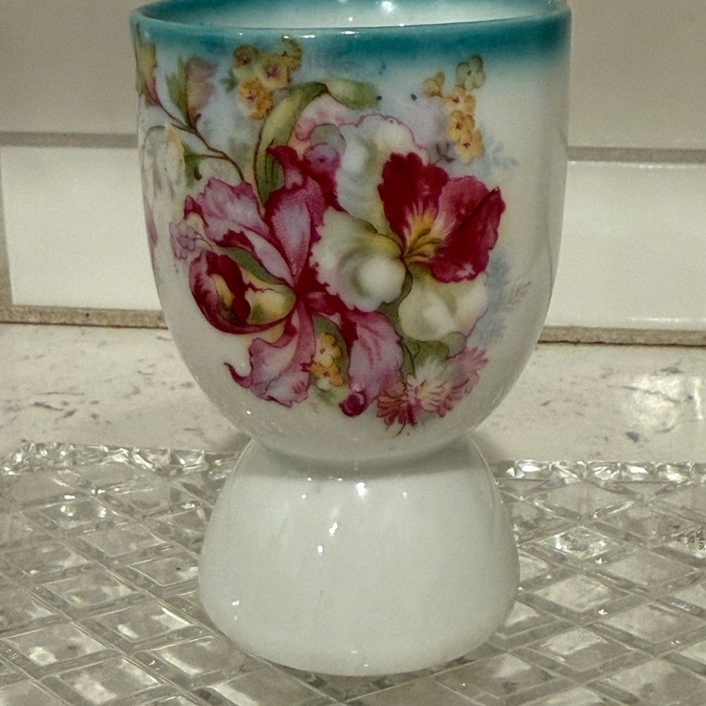 Floral Ceramic Egg Cup